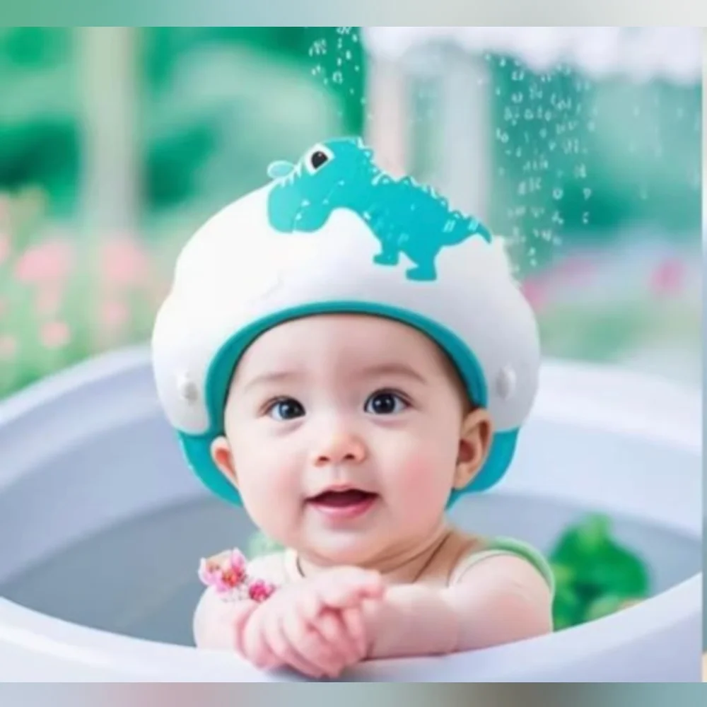 Baby Bath Visor Cap - Blue